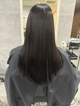 カット、ストレートパーマ