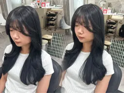 【韓国っぽ🩶】透明感カラー＋レイヤーカット＋TR