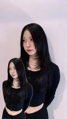 垢抜け韓国ヘア🩶韓国艶感color🩶『ミニモ限定』イルミナカラー➕2stepトリートメント
