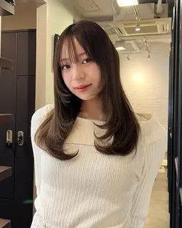 🤍透明感ワンカラー🤍+シャンプーブロー込み