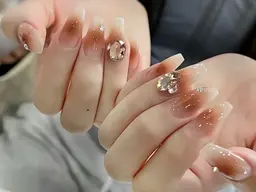 オフなし、チップ長さだし➕シンプルデザイン