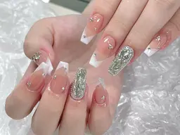 【チップ長さだし】持ち込みシンプルデザイン​〜​10本