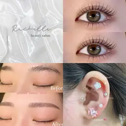 大人気お得コース】耳ツボジュエリー10粒🪄💎+束感まつげパーマ+眉毛ワックス👀