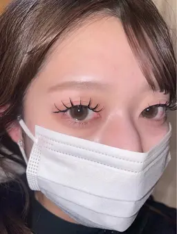 【&Healthy】３Dラッシュ180本(60束)×LED×パーマ♡