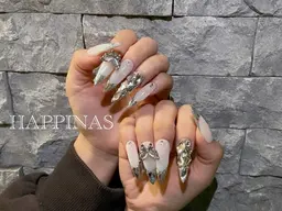 ⚪️スカルプガラスフレンチネイル【オフ込み】⚪️