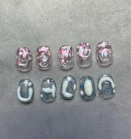 ご新規様❣️今月限定の定額2デザイン💅オフあり・オフなし¥7700🌸ご新規様他店オフ無料✨お色変更可能🙆‍♀️