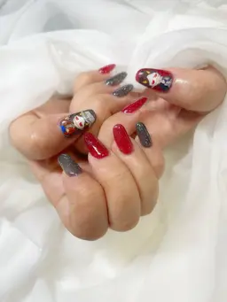 ︎💕︎︎ 痛ネイル2本+ワンカラー ︎💕︎︎ オフ込み ︎💕︎︎【事前予約のみ】