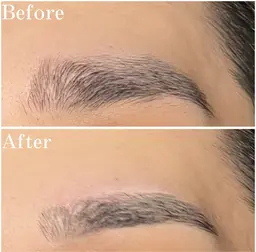 <練習モデル様メニュー>メンズ眉毛ワックス(毛抜き、カット込み)