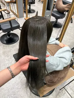 【カラーとスタイリング剤のセットメニュー😳】透明感艶カラー🎀➕大人気ロアオイル30ml✨