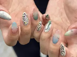 💎長さだし10本+90min アートし放題🌟【持ち込み・おまかせ・パーツ付】