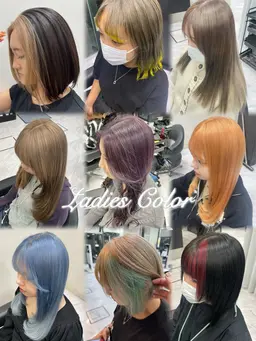 💛レディース再来様💛カット＋ケアブリーチ➕カラー➕コアミートリートメント