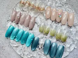 7月限定❣️ハンド🫧🍉持ち込み90分シンプルニュアンスアートコース💅