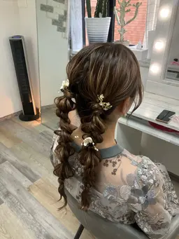❗️🎀特別価格・17時​〜​🎀❗️口コミ＋ヘアセット写真※顔映りなしにてご了承頂いたお客様限定！お好みヘアセット可