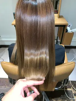 艶髪縮毛矯正+髪質改善