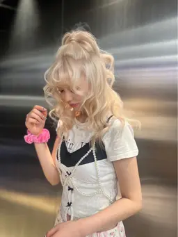 ハイブリーチ(リタッチ) ＋ カラー💕                  (クチコミで内部補修トリートメント無料)