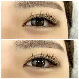 新人コースフラットラッシュ120本(オフ込み) コーティング付き