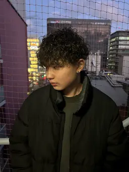 カット+パーマ(波巻パーマ)