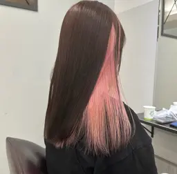 インナーカラー+トリートメント(ブリーチ込み)