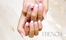 【10/27(月)限定‼️0円モデル様】オフ有り限定💅ベースカラー有フレンチ⚠️オフ代+550円