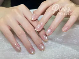 【初回オフ無料】自爪フレンチ/ガラスフレンチ