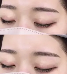 WAX脱毛+間引きカット+メイク