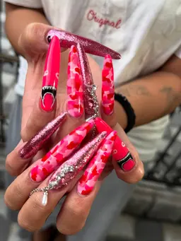 ロングネイル必見💅🌺持ち込み·͜·👌 ̖́-‬¥6000～