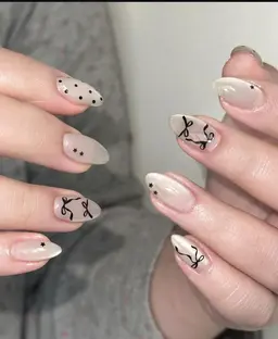 チップ長さだしシンプル持ち込みデザイン(デザイン2本🎀)