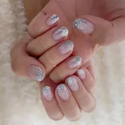 【ハンド】ラメグラデーション（クリアベース）《オフあり》