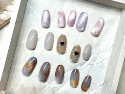 新規ハンド【シンプル定額アート60分】¥7500→¥6500💅ジェルオフ無料◎パラジェル可