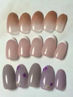【オフ無し】シンプルネイル