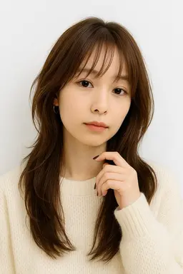 トレンドヘア⭕️【レイヤーカットハッシュカット】+【透明感カラー】+【内部補修トリートメント】中顔面短縮