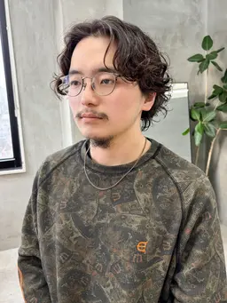 メンズカット+メンズスパイラルパーマ+リプタートリートメント