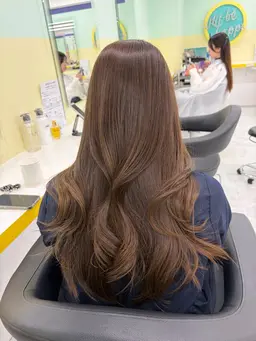 【ダメージしたくない方❣️】ブリーチなしダブルカラー 高発色フルカラー✨️+高保湿トリートメント 追加でカットも相談可〇