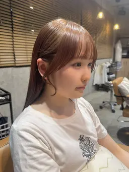 【湿度対策❣️】前髪矯正+前髪顔まわりカット