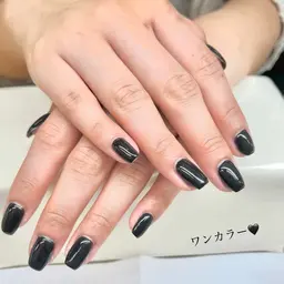 オフありジェルネイル（ワンカラー）