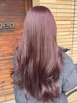 カット+コテ巻き風デジタルパーマ+トリートメント