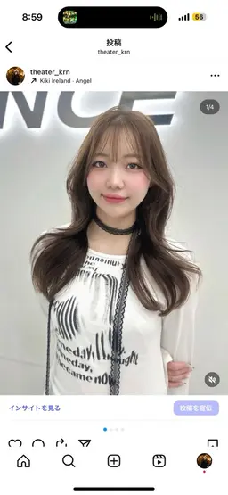 韓国風くびれコテ巻きヘア♡♡お出かけ前に🎶ヨシンモリ/くびれ巻き🤍🇰🇷