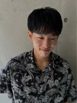 【1日でイメージが変わる】メンズカット ➕ パーマ➕アイブロウワックス