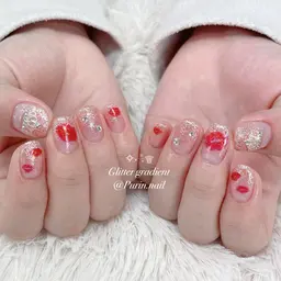 ‧⁺◟꒰ オフなし꒱˚ ༘ ラメグラデーション