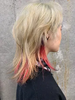 インナーカラー(ブリーチダブルカラー)+2stepトリートメント