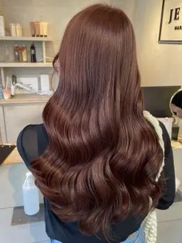 【7月限定暖色カラー🌻🐚】ブリーチなしの暖色カラー🧡＋髪質再整トリートメント✨