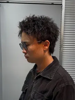 パーマ➕メンズカット➕トリートメント