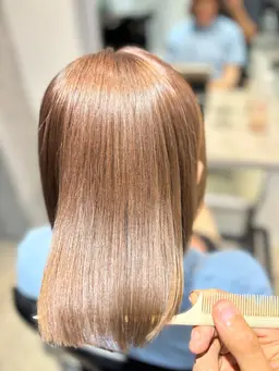 ✨艶カラー🎨+髪質改善TR🌿 ブリーチなしでも透明感カラーを実現🎨