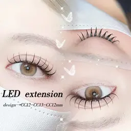 【人気急上昇💖】LEDマツエク👀🪄最高級セーブル120本✨️《束感コーティング仕上げ➕指名料込》