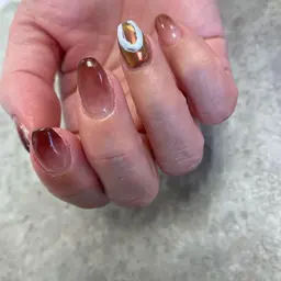 🌿シンプルデザインコース60分🐬新規他店オフ無料🐬（甘皮ケアつき）【パラジェルベース&フィルイン変更可能】