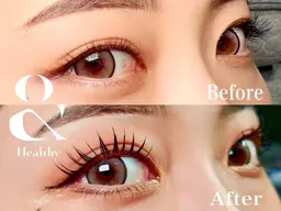 💖最新技法アンドヘルシー💖フラット80本+まつげパーマ(オフ込み)✨LEDに変更+1000円✨