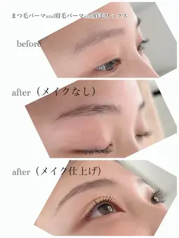 7月限定　眉パーマ➕眉ワックスセットモデル