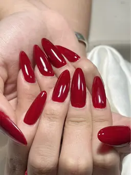 チップ長さ出し🍒👑ワンカラー(オフあり)