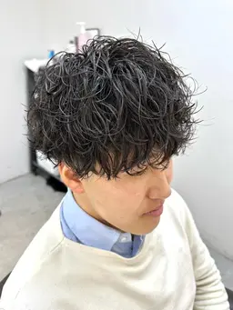 メンズカット＋パーマ(スパイラル/Cカール/ニュアンス/フェザー)