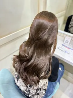 ブリーチなしダブルカラー+ケアトリートメント#髪質改善#韓国#暖色